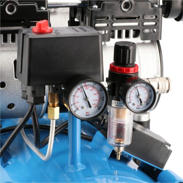 Compressor de ar silencioso sem óleo LMO 50-270 | 8 bar | 2 CV | 185 l/min | 50 L