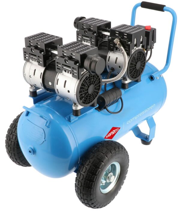 Compressor de ar silencioso sem óleo LMO 50-270 | 8 bar | 2 CV | 185 l/min | 50 L