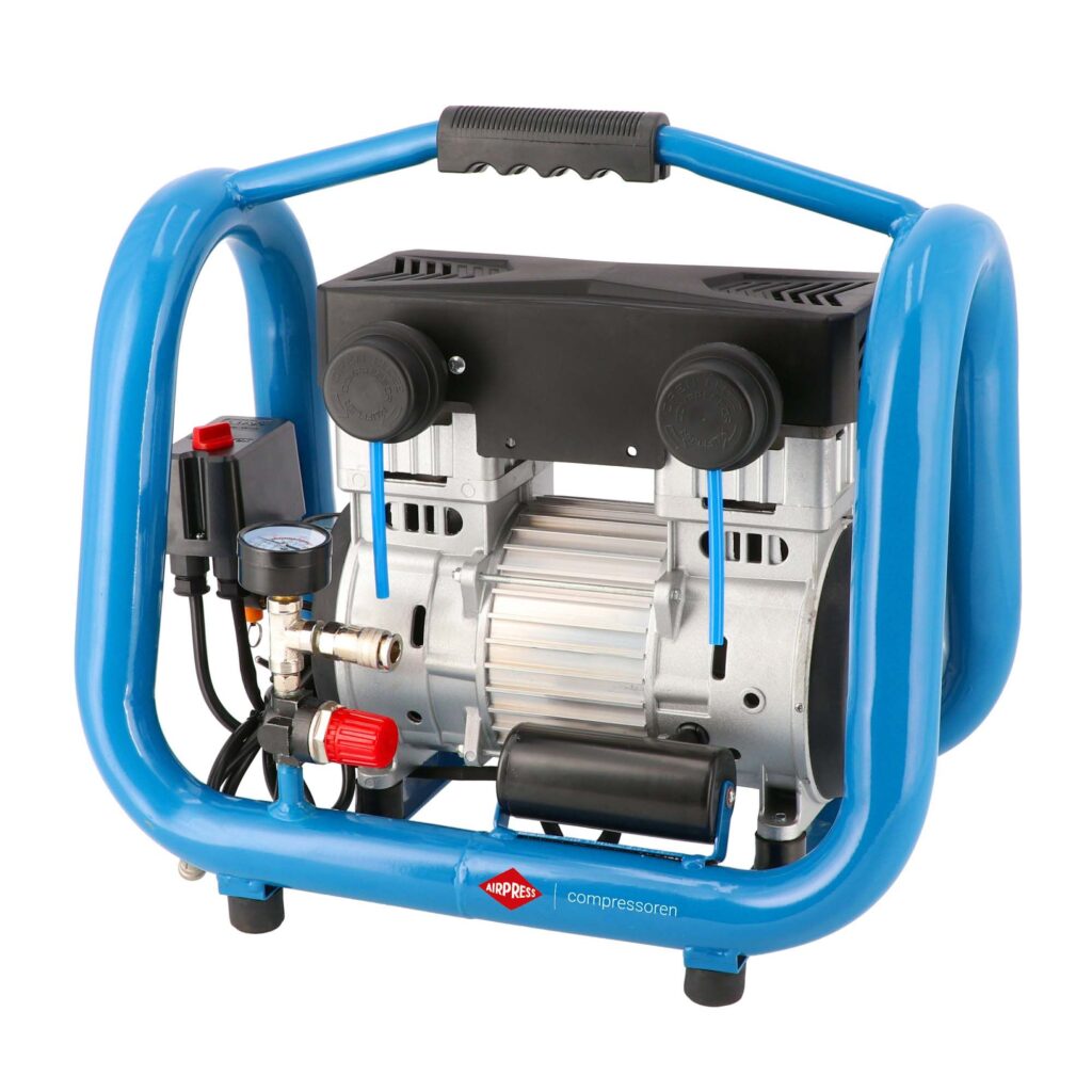 Compressor de ar silencioso sem óleo LMO 4-170 | 10 bar | 1,5 CV | 90 l/min | 4 L
