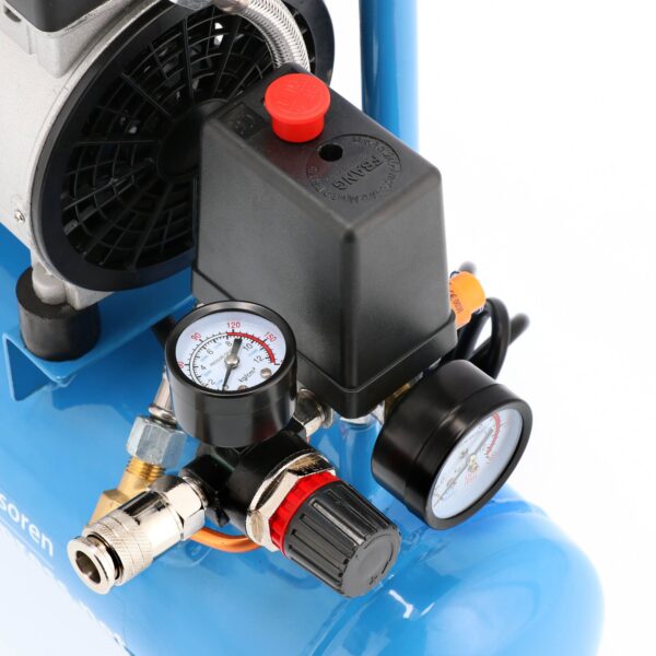 Compressor de ar silencioso sem óleo L 6-105 | 8 bar | 0,6 HP | 48 l/min | 6 L