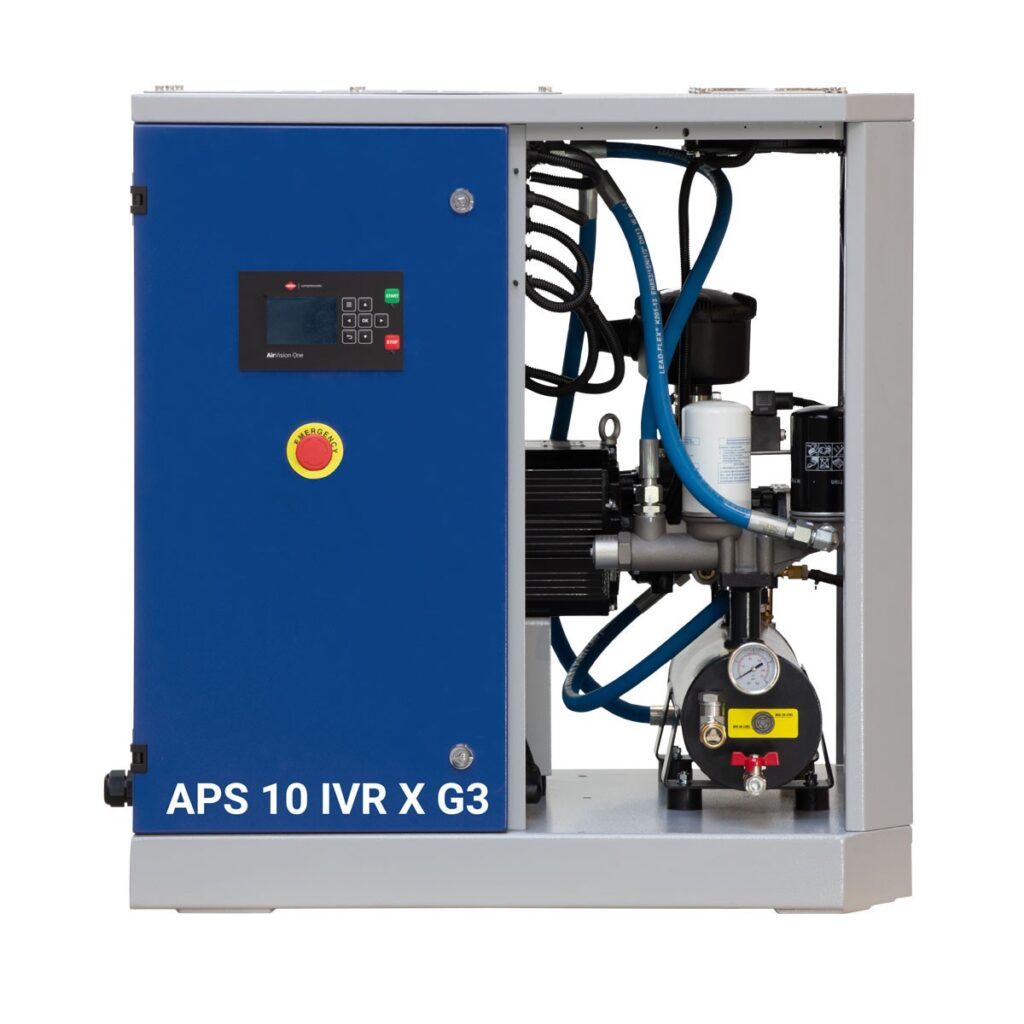 Compressor de parafuso APS X 10 IVR G3 | 10 bar | 10 hp | 328-1081 l/min