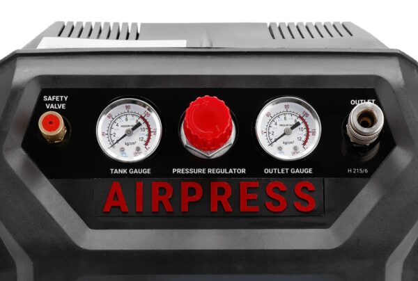 Compressor de ar sem óleo H 215-6 | 8 bar | 1,5 HP | 92 l/min | 6 L