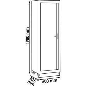 ARMÁRIO ALTO | 1 PORTA | 1980 MM | VIGOR - Image 2