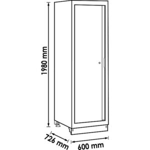 ARMÁRIO ALTO | 1 PORTA | EXTRA PROFUNDO | VIGOR - Image 2