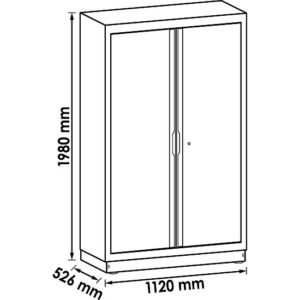 ARMÁRIO ALTO | 2 PORTAS | 1980 MM | XL | VIGOR - Image 2