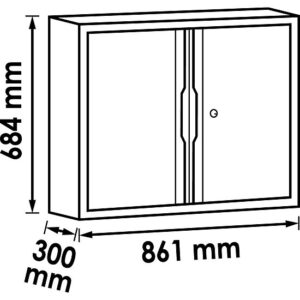 ARMÁRIO DE PAREDE | 2 PORTAS | XL | VIGOR - Image 2