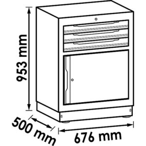 ARMÁRIO INFERIOR | 3 GAVETAS | VIGOR - Image 2