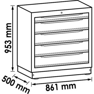 ARMÁRIO INFERIOR | 5 GAVETAS | VIGOR - Image 2