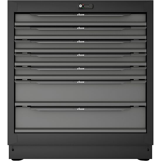 ARMÁRIO INFERIOR | 7 GAVETAS | EXTRA PROFUNDO 570 MM | VIGOR - Image 2