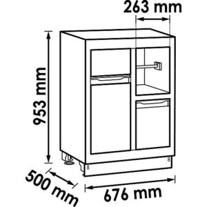 ARMÁRIO INFERIOR | MULTIFUNCIONAL | 676 MM | VIGOR - Image 2