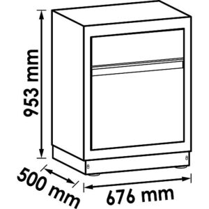 ARMÁRIO INFERIOR | P/ RESÍDUOS | 676 MM | VIGOR - Image 2