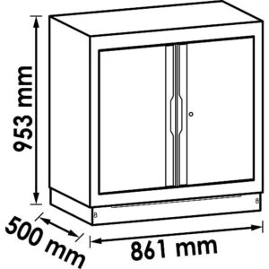 ARMÁRIO INFERIOR | PORTA DUPLA | 861 MM | XL | VIGOR - Image 2