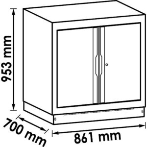 ARMÁRIO INFERIOR | PORTA DUPLA | EXTRA DEEP | VIGOR - Image 2