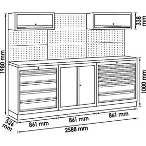 ARMÁRIO MODULAR | INOX | 3 MÓDULOS | VIGOR - Image 2