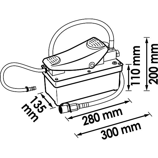 BOMBA HIDRÁULICA PNEUMÁTICA | 700 BAR | 1,3L | VIGOR - Image 2