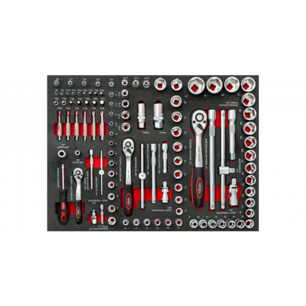 CARRINHO DE FERRAMENTAS C/ 447 FERRAMENTAS E 16 GAVETAS AIRPRESS