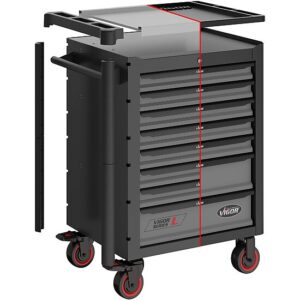 CARRINHO DE FERRAMENTAS SÉRIE L | 376 FERRAMENTAS | 8 GAVETAS | VIGOR - Image 4