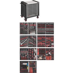 CARRINHO DE FERRAMENTAS SÉRIE XD | 775 FERRAMENTAS | TAMPO EM AÇO INOXIDÁVEL | VIGOR