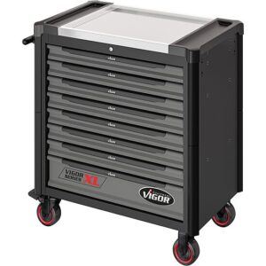 CARRINHO DE FERRAMENTAS SÉRIE XL | 466 FERRAMENTAS | BANCADA EM AÇO | VIGOR - Image 7