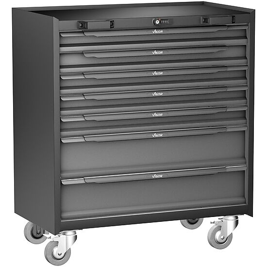 CARRINHO DE FERRAMENTAS XL P ARMÁRIO MODULAR 7 GAVETAS VIGOR