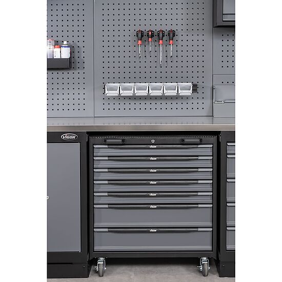 CARRINHO DE FERRAMENTAS XL | P/ ARMÁRIO MODULAR | 7 GAVETAS | VIGOR - Image 5