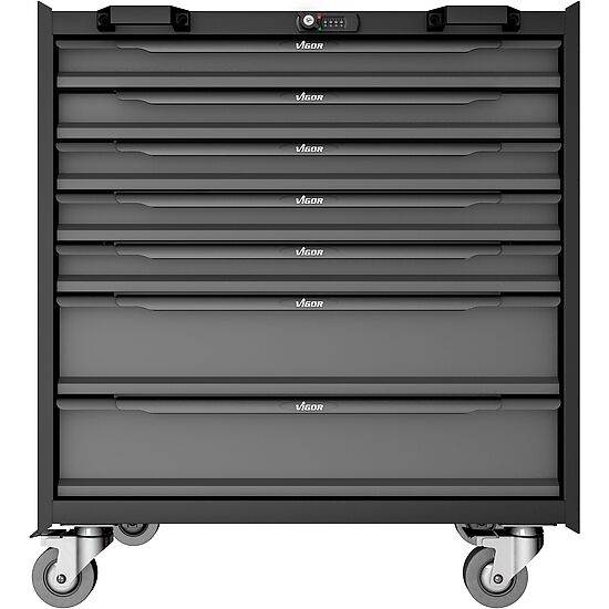 CARRINHO DE FERRAMENTAS XL | P/ ARMÁRIO MODULAR | 7 GAVETAS | VIGOR - Image 4