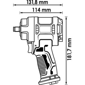 CHAVE IMPACTO MINI 1/2" | 1200Nm | VIGOR - Image 2