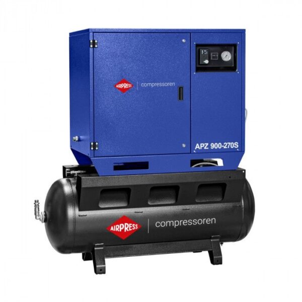 COMPRESSOR DE AR SILENCIOSO APZ 900-270S 10 BAR 7,5 CV/5,5 KW 611 L/MIN 270 L