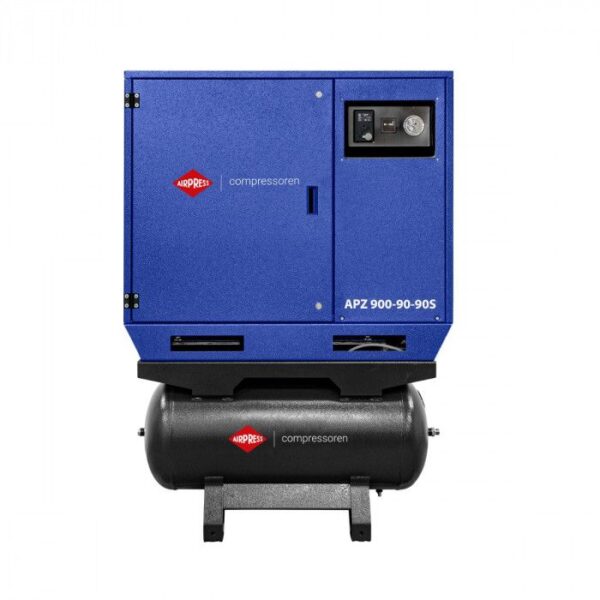 COMPRESSOR SILENCIOSO APZ 900-90-90S 10 BAR 7,5 CV / 5,5 KW 2 X 90 LITROS C/ INTERRUPTOR ESTRELA-TRIÂNGULO
