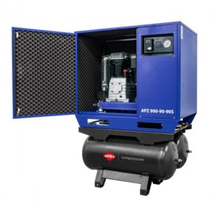 COMPRESSOR SILENCIOSO APZ 900-90-90S 10 BAR 7,5 CV / 5,5 KW 2 X 90 LITROS C/ INTERRUPTOR ESTRELA-TRIÂNGULO - Image 4