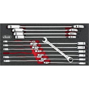 CONJUNTO DE CHAVES MISTA C ROQUETE 8-27 MM VIGOR