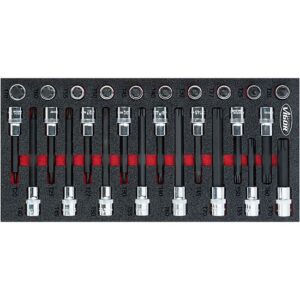 CONJUNTO DE ENCAIXES DE CHAVE P PARAFUSOS T 26 PEÇAS VIGOR