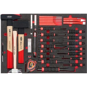 CONJUNTO DE MARTELOS, CINZÉIS, SACA-TROÇOS 51 PEÇAS VIGOR