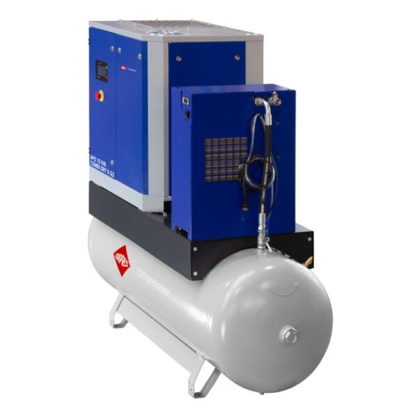 Compressor de parafuso APS 10 IVR Combi Dry X G3 | 10 bar | 10 hp | 328-1081 l/min | 500 L
