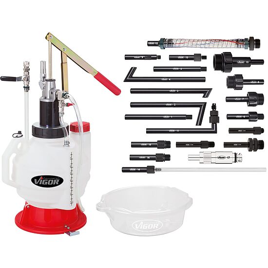 DISPOSITIVO DE ENCHIMENTO | ÓLEO | C/ ADAPTADORES | VIGOR