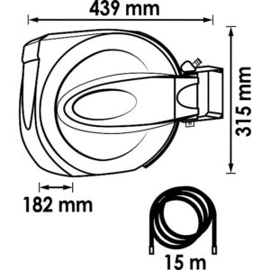 ENROLADOR DE MANGUEIRA AR | 15M | 12BAR | VIGOR - Image 2
