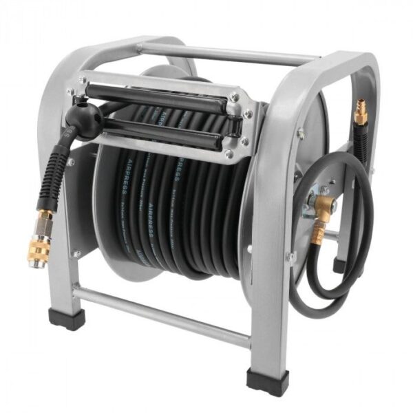 ENROLADOR DE MANGUEIRA DE AR | 10 X 16 MM | AUTOENROLÁVEL | P/ CHÃO | 30 M | BORRACHA | AIRPRESS