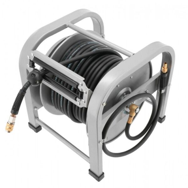 ENROLADOR DE MANGUEIRA DE AR | 10 X 16 MM | AUTOENROLÁVEL | P/ CHÃO | 30 M | BORRACHA | AIRPRESS