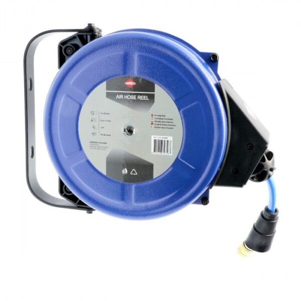 ENROLADOR DE MANGUEIRA DE AR | P/ PAREDE | 15 M | 8 X 12 MM | 1/4" PU | 15 BAR | AIRPRESS