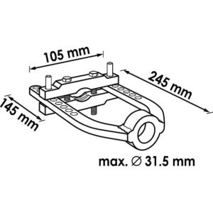EXTRATOR EIXO CARDAN UNIVERSAL | Ø 31.5MM | VIGOR - Image 2