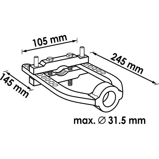 EXTRATOR EIXO CARDAN UNIVERSAL | Ø 31.5MM | VIGOR - Image 2