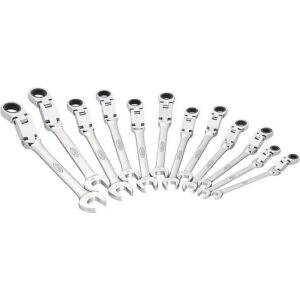 JOGO 12 CHAVES DE BOCA ARTICULADAS C ROQUETE VIGOR