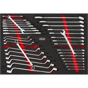 JOGO CHAVES BOCA DUPLA + FIXA + COMBINADA 36 PEÇAS VIGOR