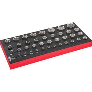 JOGO DE CHAVES DE CAIXA SEXTAVADAS DUPLAS | 42 PEÇAS | VIGOR - Image 2