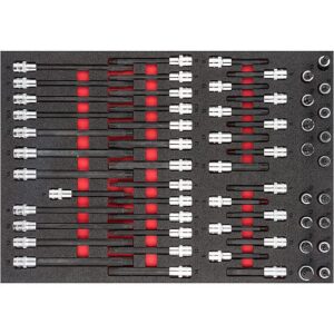 JOGO DE ENCAIXES CHAVE P PARAFUSOS 58 PCS VIGOR