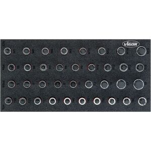 JOGO DE ENCAIXES DE CHAVE P PARAFUSOS 36 PEÇAS 12 VIGOR