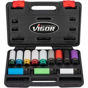 JOGO CHAVES DE CAIXA DE IMPACTO | 1/2" | 12 PCS | VIGOR - Image 3
