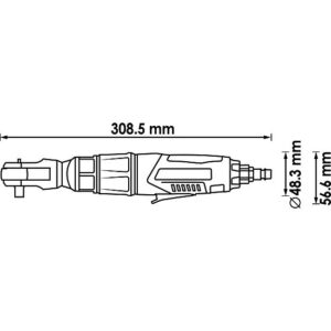 ROQUETE PNEUMÁTICO 1/2" | 67Nm | VIGOR - Image 2