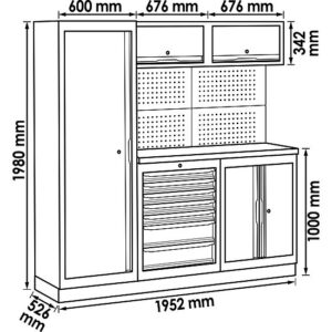 ARMÁRIO MODULAR | KIT COMPACTO | MADEIRA | VIGOR - Image 2