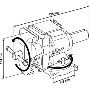 TORNO | ROTATIVO | 125 MM | VIGOR - Image 2